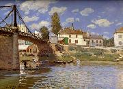 Alfred Sisley Bridge at Villeneuve-la-Garenne painting